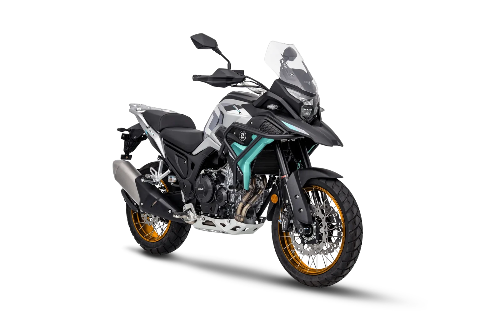KOVE 510X בצבע כסוף-טורקיז - מאחור מימין